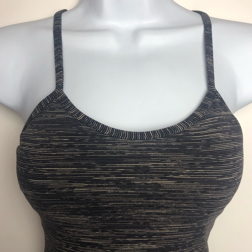 LULU LEMON STRAP TANK TOP GREY